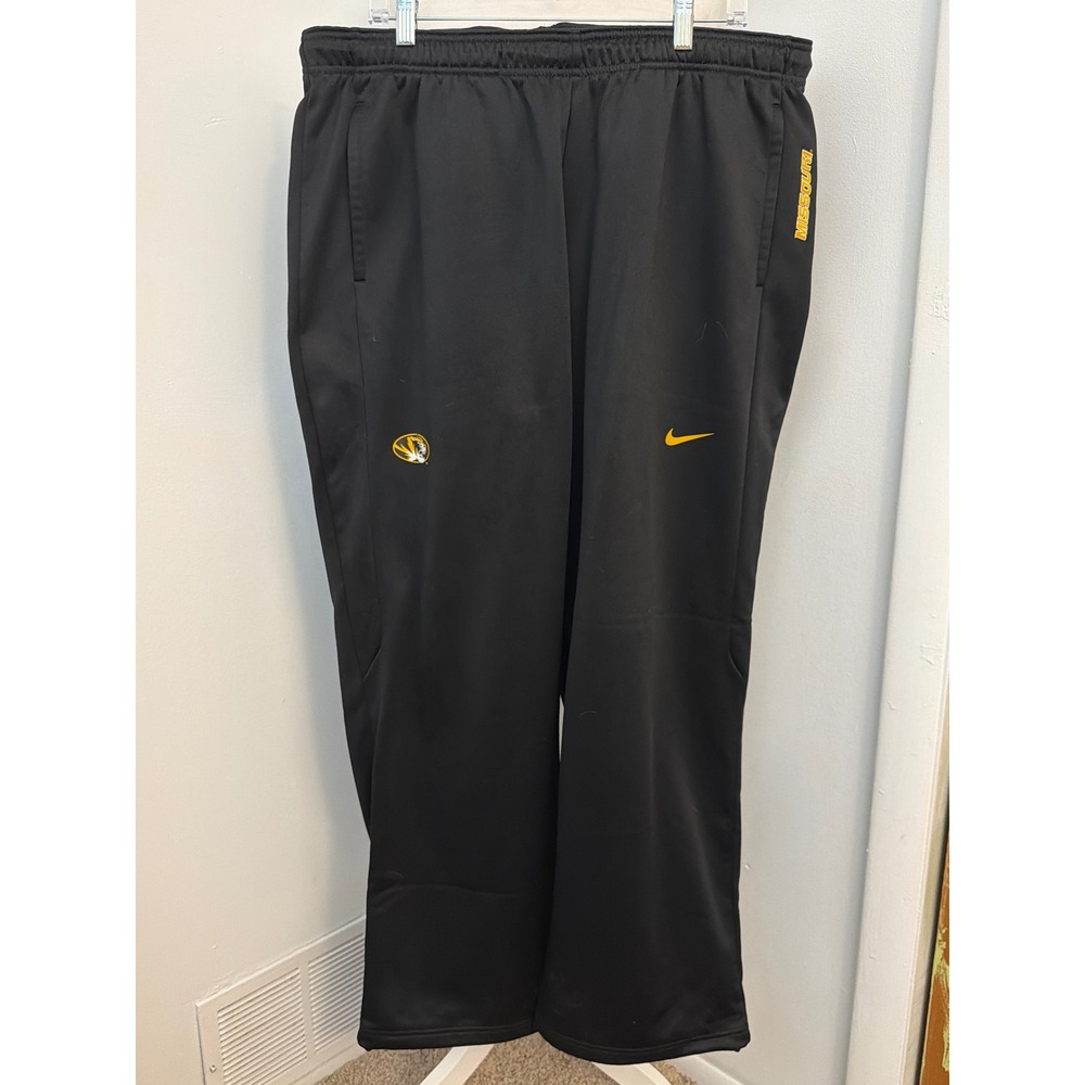 Nike Missouri Tigers Mizzou Therma-FIT Pants Mens XXL Black 927780-010